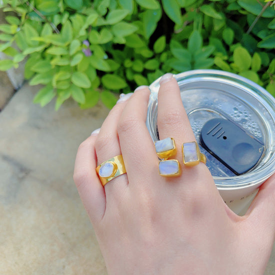 Moonstone Glow Ring