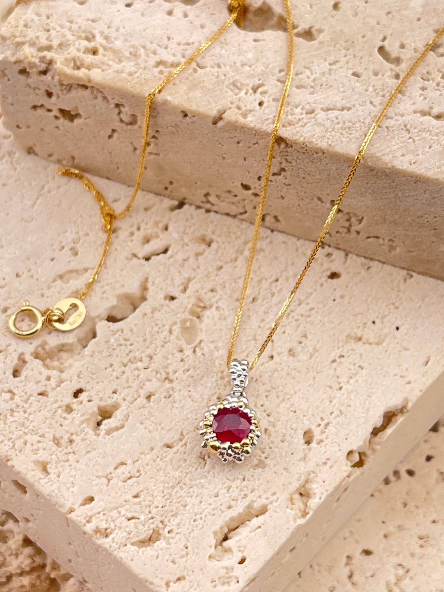 18k Ruby Bubbles Necklace