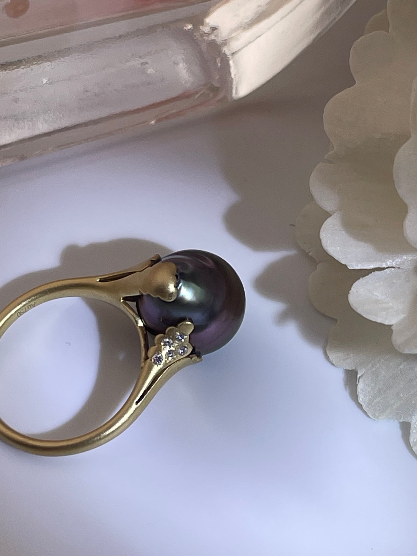 18k Tahitian Pearl Ring